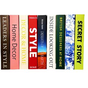 Decorative Books | Ediactcyl 9 Pack Decor Books for Coffee Table | Faux Books for Decoration | Fake Books for Bookshelf for Home Display