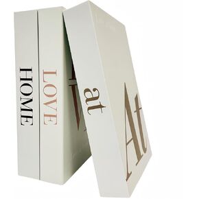 Ediactcyl 3 Pack Faux Books Decor | Decorative Books for Decoration | Fake Book for Coffee Table Display