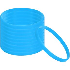 PATIKIL Silicone Bracelets Colored Rubber Wristbands Blank Stretch Sports Bands for Adults Teen Sports Team Games