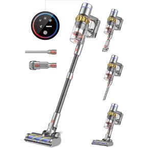 Belife Cordless Vacuum Cleaner, Wireless Household Vacuum for Pet Hair, 38Kpa Stick Vacuum Cleaners with LED Touch Display, Up to 45mins Runtime for Home Carpet Hardwood Floor