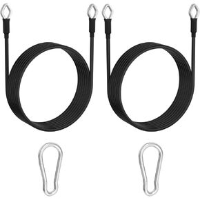 Fitness Pulley Cable Rope Replacement Cable Home Gym 79 in, Home Gym Pulley System Workout Pulley Cable - 2 Pack