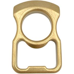 Beer Bottle Opener: Handcrafted in Brass Copper, Parties Accessory for Opening Beer Tops (Gold)