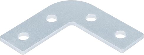 6 عبوات من 4 فتحات بزاوية 90 درجة، تركيب قناة تبختر 1-5/8 بوصة، موصل على شكل حرف L، لوحة مسطحة لنجار الزاوية، قبول مسمار 1/2 بوصة، فولاذ مجلفن كهربائيًا، سمك 5.7 مم in Kuwait