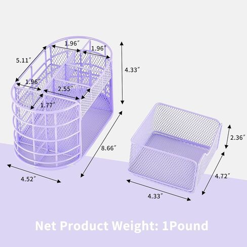 منظمات وإكسسوارات مكتب سباكريا، حامل أقلام منظم للمكتب، منظم لوازم المكتب المكتبية (ذهبي وردي) in Kuwait