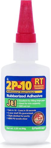 FastCap 2P-10 JEL (RT-Rubber-toughened) Industrial Strength Heavy-Duty Super Glue-(CA Adhesive) -2.25oz/64g. Great for use on Vertical Surfaces. Shock Resistant. Activator Sold Separately (2-Bottle) in Saudi Arabia
