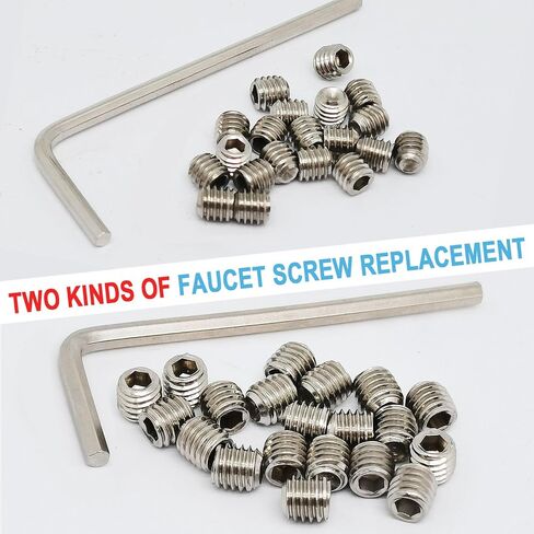 طقم براغي مجموعة مسامير ذات رأس سداسي داخلي (20 قطعة M4 + 20 قطعة M5) - رأس ألين سداسي - 2 مفتاح ربط سداسي (2 مم/2.5 مم) - استبدال برغي صنبور الفولاذ المقاوم للصدأ in Kuwait