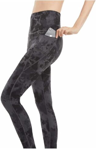 بنطال ضيق للغاية للسيدات من Danskin مزود بجيوب (رمادي مجعد، مقاس X-Large) in Kuwait