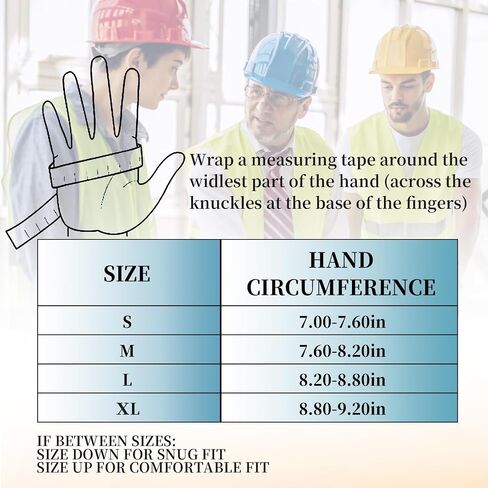 JUMPHIGH Safety Work Gloves, Utility Mechanic Working Gloves High Dexterity Touch Screen for Multipurpose, Excellent Grip in Saudi Arabia