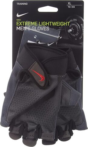 Nike Men's Extreme Lightweight Fitness Gloves NLGC4937 (Medium, Anthracite/Black/Crimson Red) in Saudi Arabia