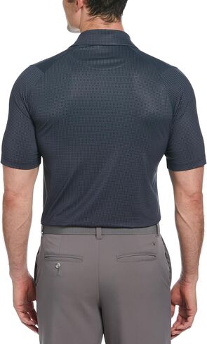 Callaway Men's Chevron Foulard Print Golf Polo, Sun Protection, Stretch Recycled Fabric, Athletic Collared Shirts in Saudi Arabia