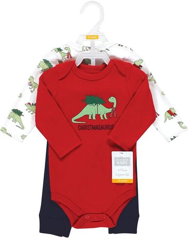 Hudson Baby Unisex Baby Cotton Bodysuit and Pant Set, Snuggle Bear Short Sleeve, Preemie in Kuwait