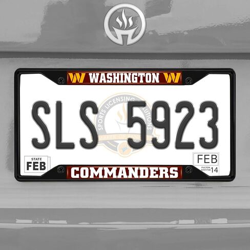 FANMATS NFL - إطار لوحة ترخيص معدني أسود من Washington Commanders in Saudi Arabia