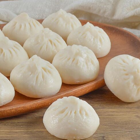 5 قطع من الزلابية الاصطناعية المزيفة على البخار المحشوة على البخار محاكاة نموذج الطعام الصيني النابض بالحياة للمنزل والمطبخ وعرض الديكور in Kuwait