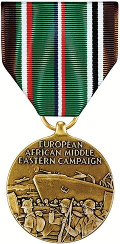 مؤسسة ميداليات أمريكا. 1976 ميدالية حملة أوروبا وأفريقيا والشرق الأوسط (EAME). in Saudi Arabia