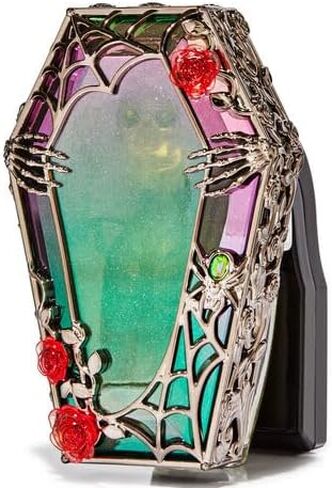 Bath + Body Works Spooky Skeleton in Coffin WallFlower Plug in Nightlight - Creepy Coffin Reveals Hidden Skeleton w/Glow Night Light Plug-in for Wallflowers Fragrance Refills - New, Halloween, 2024 in Saudi Arabia