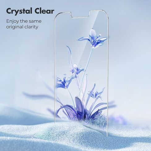UNBREAKcable 3-Pack Screen Protector for iPhone 14, Double Shatterproof Tempered Glass [Easy Installation Frame] [9H Hardness] [99.99% HD Clear] [Case Friendly] for iPhone 6.1 inch in Saudi Arabia
