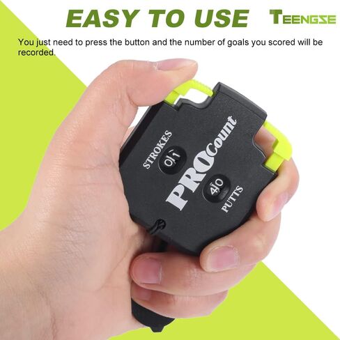 4PCS Golf Score Counter with Reset Tool and Key Chain, 2 Digit Shot Stroke Count Clicker, Counter Keyboard Up to 9 Score for Golf Game Scorekeeper, Women Men Golf Attachment Accessories in Kuwait