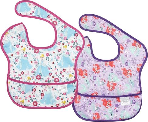 Bumkins Bibs for Girl or Boy, SuperBib Baby and Toddler for 6-24 Months, Essential Must Have for Eating, Feeding, Baby Led Weaning, Mess Saving Catch Food, Fabric in Kuwait