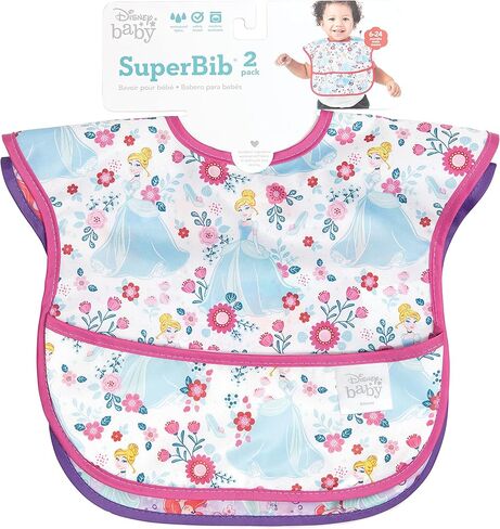 Bumkins Bibs for Girl or Boy, SuperBib Baby and Toddler for 6-24 Months, Essential Must Have for Eating, Feeding, Baby Led Weaning, Mess Saving Catch Food, Fabric in Kuwait