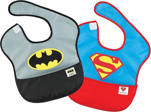 Bumkins Bibs for Girl or Boy, SuperBib Baby and Toddler for 6-24 Months, Essential Must Have for Eating, Feeding, Baby Led Weaning, Mess Saving Catch Food, Fabric in Kuwait