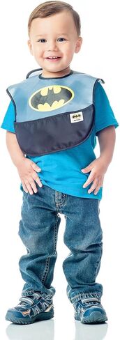 Bumkins Bibs for Girl or Boy, SuperBib Baby and Toddler for 6-24 Months, Essential Must Have for Eating, Feeding, Baby Led Weaning, Mess Saving Catch Food, Fabric in Kuwait