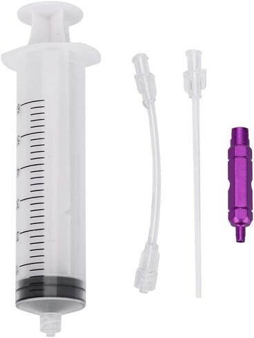 حقنة مانعة للتسرب للإطارات بدون أنابيب من DEWIN، أداة إزالة صمام الدراجة الأساسية مناسبة للستانز بدون أنابيب مانعة للتسرب وغيرها من المواد المانعة للتسرب، تتضمن قطعة واحدة من حاقن مانع التسرب، قطعتين من الأنابيب، قطعة واحدة أداة إزالة الصمام، 60 مل in Kuwait