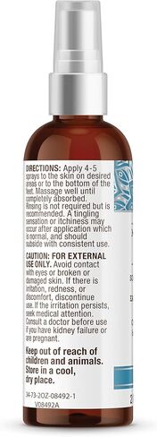 بخاخ زيت المغنيسيوم من جوروناندا (2 أونصة سائلة)، بخاخ مغنيسيوم موضعي مع الزيوت العطرية الطبيعية والصبار، يساعد على تخفيف ألم العضلات والاسترخاء، ولم يتم الإساءة إلى الحيوانات لتصنيعه in Kuwait