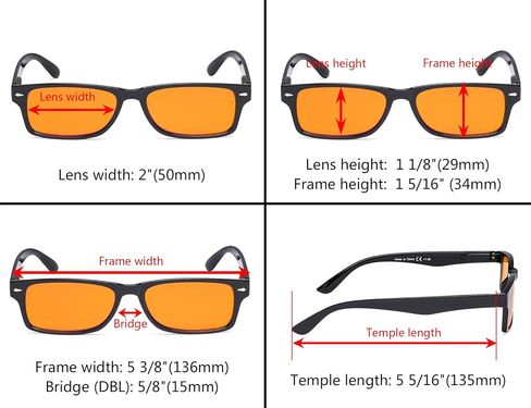 Eyekepper 5-Pack Patterned Reading Glasses Spring Hinges Rectangular Reader Eyeglasses for Women Reading in Saudi Arabia