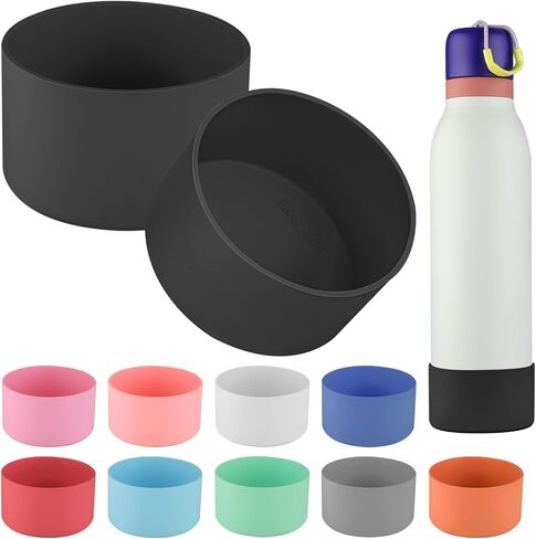 قطعتان من حذاء السيليكون لزجاجة مياه Owala FreeSip Twist 24oz، غطاء واقي مضاد للانزلاق قابل للتطبيق لـ Owala FreeSip Twist، واقي سفلي مضاد للانزلاق لـ Owala FreeSip Twist in Saudi Arabia