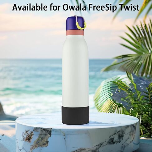 قطعتان من حذاء السيليكون لزجاجة مياه Owala FreeSip Twist 24oz، غطاء واقي مضاد للانزلاق قابل للتطبيق لـ Owala FreeSip Twist، واقي سفلي مضاد للانزلاق لـ Owala FreeSip Twist in Saudi Arabia