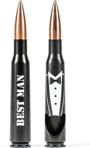 Best Man Gifts for Wedding - Engraved ‘BEST MAN' 50 Cal Bottle Opener I Best Man Proposal Gift I Will You Be my Best Man Gifts in Saudi Arabia