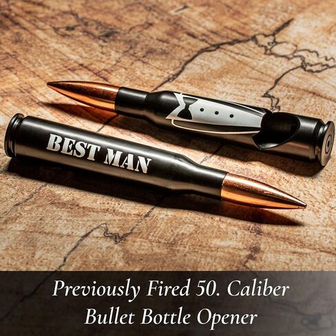 Best Man Gifts for Wedding - Engraved ‘BEST MAN' 50 Cal Bottle Opener I Best Man Proposal Gift I Will You Be my Best Man Gifts in Saudi Arabia