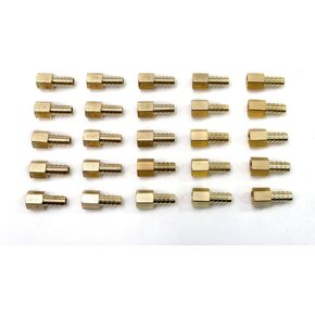 Generic Brass Barbed Fitting Coupler/Connector 3/8-Inch Hose Barb x 1/4-Inch Female NPT (Pack of 25)