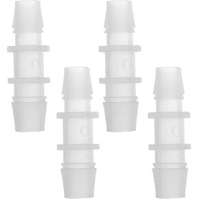 4pcs Vacuum Tubing Connector 1/2" to 3/8" I Shaped Vacuum Tubing Connector Car Plastic Clear