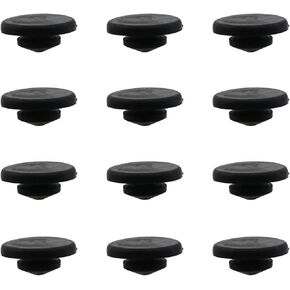 20PCS Black Round Snap in Type Locking Furniture Hole Plugs Button Protective Cover Cap