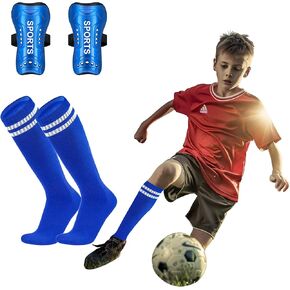 Soccer Shin Guards for Youth Kids Toddler, Shin Pads and Long Soccer Socks for 3-16 Years Old Boys Girls Toddler Children Teenagers, Soccer Equipment for Football Games