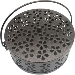 1pcs Mosquito Coil Holder Retro Incense Coils Holder Portable Incense Burner Holders with Handle for Home Camping Indoor Outdoor Patio