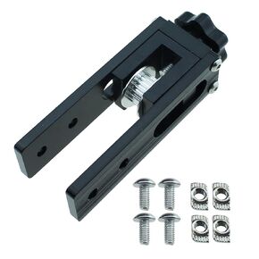 RLECS 86mm/3.4inch Length 3D Printer Accessory 2020 Aluminium Profile X Axis Timing Belt Black Aluminium Belt Straightening Tensioner Suitable for CR10 and CR10S and Tronxy X3