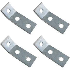 4pcs Metal Corner Brace Metal Brackets 45 Degree Bracket with 3 Holes for Corner Mounting