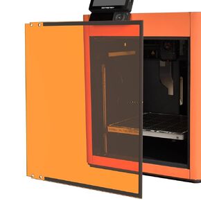 BIQU Panda Door for Bambu-Lab X1C X1E P1S P1P 3D Printers, Shatter-Proof Front Door for Bambulab X1 P1 Series Printers, Yellow/Citrus Splash