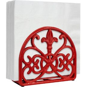 Blue Donuts Napkin Holder - Classic Napkin Holders for Tables, Dining Table Napkin Holder, Kitchen Organization (Red)