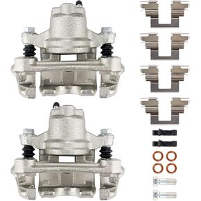 PHILTOP 18-B4910A 18-B4911A Front Disc Brake Caliper Assembly Fit for Malibu 2004-2012, G6 2005-2010, Solstice 2006-2009, Aura 2007-2009, Sky 2007-2010, Pair Set of 2 Front Driver and Passenger Side