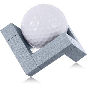 1 Pcs Golf Ball Display Rack Wooden Golf Ball Display Holder 1.97 Inches Grey Decorative Ball Stand Brackets for Single Golf Balls for 3D Printing Golf Ball Stand Holder