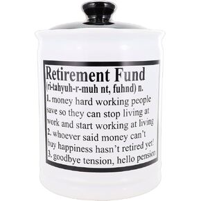 Retirement Gifts, Retirement Fund Piggy Bank, Candy Jar, Retirement Gifts for Men, Retired Gifts