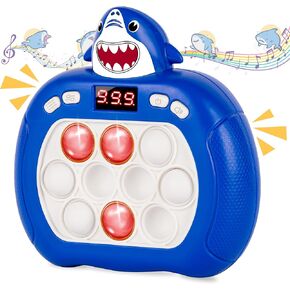 Upgraded Fast Push Game Pop Fidget Toys for Kids, Funny Toys with LED Screen for Kids 3-12 for Girls and Boys Bubble Stress,Handheld Puzzle Game Sensory Toys(Batteries Included)(Unicorn)