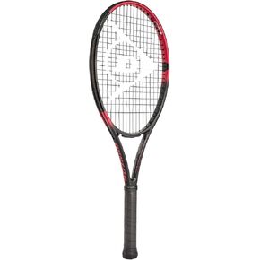 Dunlop Sports Team 285 Pre-Strung Tennis Racket, 1/4 Grip, Black/red