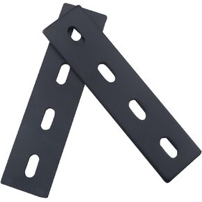 2PCS Furniture Straight Bracket Plate Metal Repair Plate 6.1x1.5 Inches Cold Rolled Steel Heavy Duty Straight Angle Bracket Furniture Fastening Connector for Bed Frame Wood Board Connector