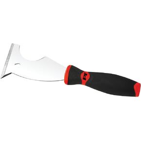 Performance Tool W9183 6-in-1 Painter's Tool with Polished Stainless Steel Blade and Ergonomic Grip for Comfort and Control
