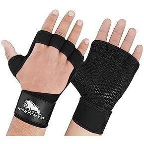 Ventilated Gloves Weight Lifting Workout Gloves, Great for Gym Fitness, Built-in Wrist Wraps for Men and Women Palm Protection Gloves