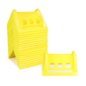 ENJ 20 Pack Flatbed Edge Protector, Edge Corner Tie Down Protector for Up to 4 Inch Straps, Protects Cargo Edges, Flatbed Accessories Plastic Protector (RED)